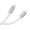Kabel USB C do Lightning Hoco PD 30W 1 m płaski  X125 biały