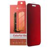 Szkło hybrydowe 5D do iPhone 15 Bestsuit Flexible Colorfull Privacy 180 magenta