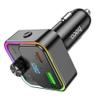 Ładowarka samochodowa Hoco USB A + USB C QC3.0 PD 30W  z transmiterem E81 czarny