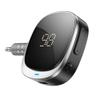 Adapter AUX bluetooth Jack 3,5 mm Hoco z wyświetlaczem E80 czarny