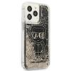 KARL LAGERFELD futerał do IPHONE 13 Pro KLHCP13LLGGKBK (Liquid Glitter Gatsby Ikonik) czarny
