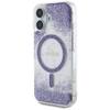 GUESS futerał do IPHONE 16 kompatybilny z MagSafe GUHMP16SRGRGEU (Resin Bottom Glitter) fioletowy