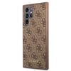 GUESS futerał do SAMSUNG S22 Ultra GUHCS22LG4GFBR (4G Metal Gold Logo) brązowy