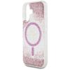 GUESS futerał do IPHONE 16 kompatybilny z MagSafe GUHMP16SRGRGEP (Resin Bottom Glitter) różowy