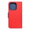 Etui z klapką na iPhone 14 PRO Fancy Book czerwono-granatowe