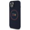 RED BULL futerał do IPHONE 14 kompatybilny z MagSafe RBHMP14S24SIILVR (Silicone red Ring) navy