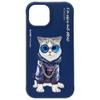 NIMMY futerał GLASSES COOL CAT do IPHONE 15 niebieski