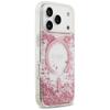 GUESS futerał do IPHONE 17 Pro kompatybilny z MagSafe GUHMP17LRGRGEP (Resin Bottom Glitter) różowy