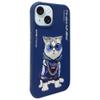 NIMMY futerał GLASSES COOL CAT do IPHONE 15 niebieski