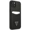 GUESS futerał do IPHONE 13 Mini GUHCP13SPSATPK (Saffiano Double Card Triangle) czarny