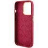 GUESS futerał do IPHONE 15 Pro GUHCP15LSMBSLM (Silicone Script Metal Logo & Frame) magenta