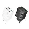 Ładowarka sieciowa do telefonu Hoco 2 x USB C + 2 x USB A QC3.0 PD 3A 20W N55 czarna
