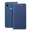 Etui z klapką na Huawei P Smart 2019 Luna Book Carbon niebieskie