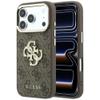 GUESS futerał do IPHONE 18 Pro Max/17 Pro Max (Big Strass Logo 4G) brązowy