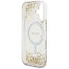 GUESS futerał do IPHONE 16 kompatybilny z MagSafe GUHMP16SRGRGED (Resin Bottom Glitter) złoty