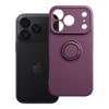 Etui na iPhone 18 Pro / 17 Pro Silicone Ring burgundowy