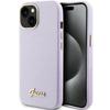 GUESS futerał do IPHONE 13 / 14 / 15 GUHCP15SPGMCSL (Glitter Glossy Script) liliowy