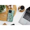 Etui na iPhone 15 PRO Forcell F-Protect Mirage zgodne z MagSafe Military Drop-Test green marble