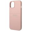 GUESS futerał do IPHONE 14 Plus GUHCP14MPSASBPI (Saffiano With Metal Logo) różowy