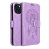 Etui z klapką na iPhone 15 Mezzo Book łapacz snów fioletowe