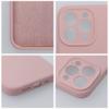 Etui na iPhone 18 Pro / 17 Pro Silicone 2mm (camera protection) pudrowy róż