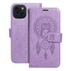 Etui z klapką na iPhone 15 Mezzo Book łapacz snów fioletowe