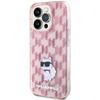 KARL LAGERFELD futerał do IPHONE 15 Pro Max KLHCP15XHNCMKLP (Monogram) różowy
