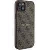 GUESS futerał do IPHONE 15 Plus / 14 Plus GUHMP15MG4GFRW (Leather 4G Metal Logo) brązowy