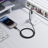 Kabel USB C do Lightning Hoco PD 30W 1,2 m z LCD U146 czarny