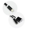 Adapter AUX 2w1 Lightning (męski) do Lightning (żeński) / Jack 3,5 mm (żeński) czarny