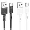 Kabel USB A do USB C Hoco 3A 1 m X83 biały