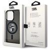 KARL LAGERFELD futerał do IPHONE 15 Pro KLHMP15LHGKCNOK (Glitter + MAG) czarny
