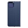 Etui z klapką na iPhone 15 Luna Book Carbon niebieskie