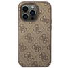 GUESS futerał do IPHONE 14 Pro Max GUHCP14XG4GFBR (4G Gold Logo) brązowy