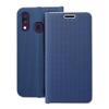 Etui z klapką na Samsung A40 Luna Book Carbon niebieskie