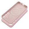Futerał do Samsung S25 EDGE Silicone 2mm zgodny z MagSafe pudrowy róż