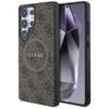 GUESS futerał do SAMSUNG S25 Ultra GUHMS25LG4GFRW (Magnetic PU 4G Ring Classic Logo) brązowy