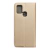 Etui z klapką na Samsung A21s Smart Case Book złote