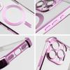 Futerał do iPhone 16 PLUS Antishock Electro kompatybilny z MagSafe purpurowy