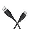 Kabel USB A do USB C Hoco 3A silikonowy 1 m X124 czarny