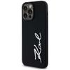 KARL LAGERFELD futerał do IPHONE 14 Pro Max KLHCP14XSCMSMVK (Silicone Sign Metal Logo) czarny
