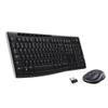Zestaw bezprzewodowy klawiatura QWERTY + myszka Logitech MK270 czarny