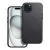 Futerał do iPhone 15 PLUS Leather Mag Cover zgodny z MagSafe czarny