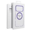 Etui na Samsung A57 Frame Circle Stand zgodne z MagSafe fioletowe