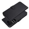 Etui z klapką na Motorola G67 / G77 4Card RFID antykradzieżowe tech fabric czarne