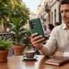Etui z klapką na Motorola G57 POWER Split Book zielono-złote