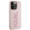 KARL LAGERFELD futerał do IPHONE 15 Pro KLHCP15L3DMBKCP (3D Logo Glitter) różowy