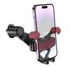 Uchwyt na telefon do samochodu grawitacyjny Hoco do kratki H66 czarno czerwony