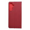 Etui z klapką na Samsung A17 Luna Book Carbon czerwone