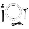 Lampa LED Ring Stream RGB pierścieniowa 10" z uchwytem na telefon + statyw czarna